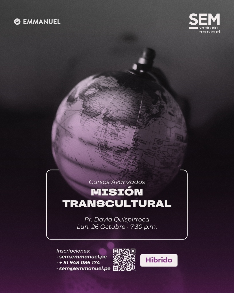 SEM: MISIÓN TRANSCULTURAL (LUNES)