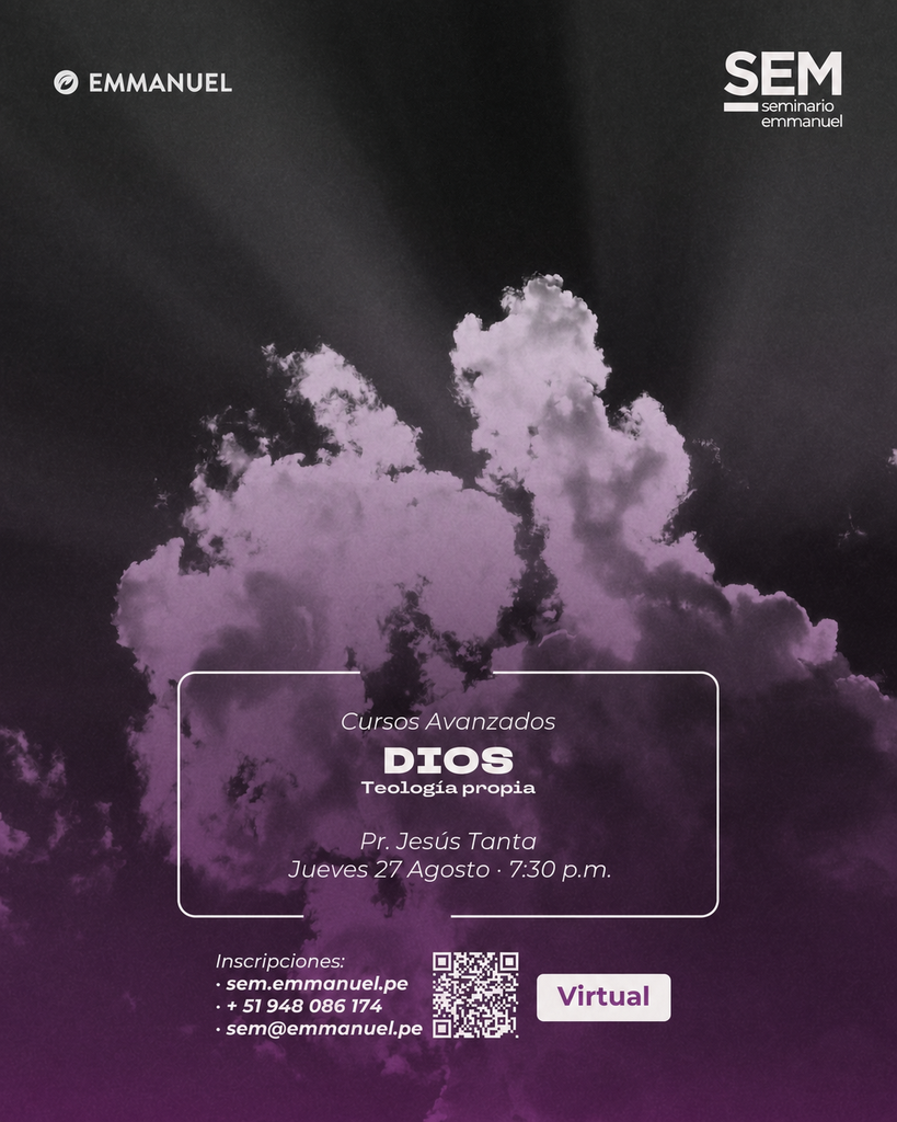SEM: DIOS - JUEVES 27 AGOSTO - VIRTUAL