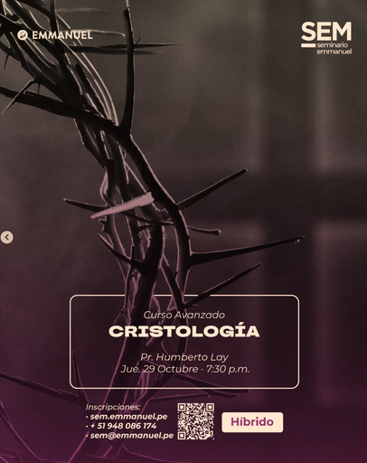 SEM: Cristología - Jueves 29 Octubre - Curso Híbrido 